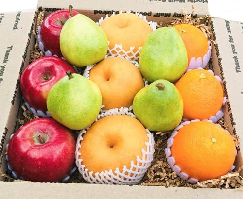 Fresh Mixed Fruit Box, 13 Count with Apples, Pears, Oranges