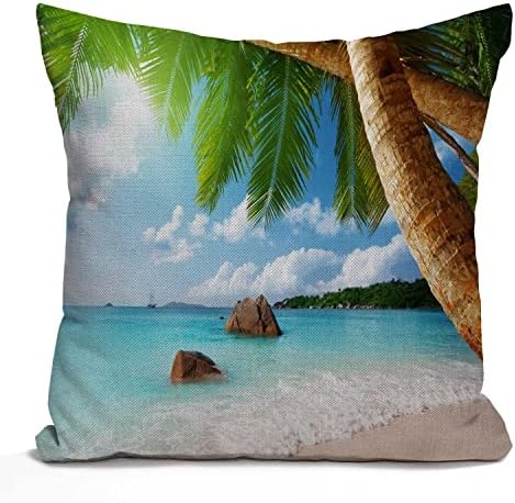 Tomda Mexican Floral Decorations Cushion Cover Ethnic Art Birds and Paisley Flowers Farmhouse Decor Throw Pillow Cases Pillow Cover 45x45cm 18x18 Inch Home Decoration