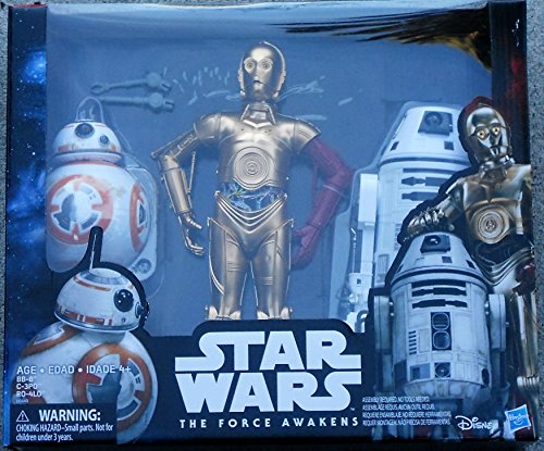 Star Wars The Force Awakens Droid Pack C-3PO BB-8 and RO-4LO Special Collectors Edition -  HSB6449