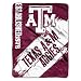 The Northwest Company Officially Licensed NCAA Texas A&M Aggies Painted Printed Fleece Throw Blanket, 50" x 60"