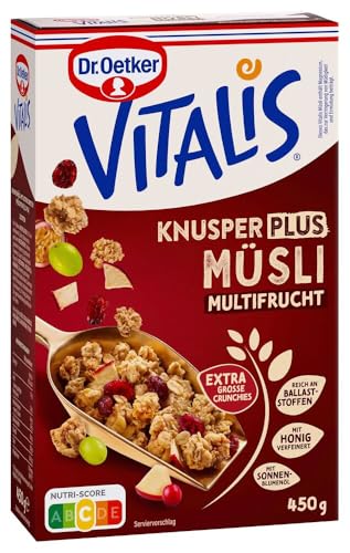 Dr Oetker Vitalis KnusperPlus Multifrucht 5er Pack (5 x 450g)