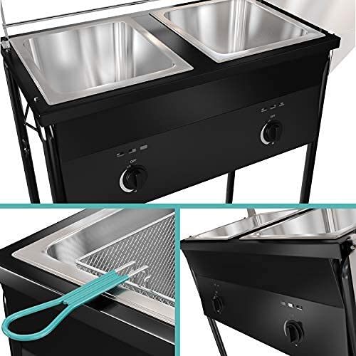 Bioexcel Taco Cart Two Tank Outdoor Deep with Propane