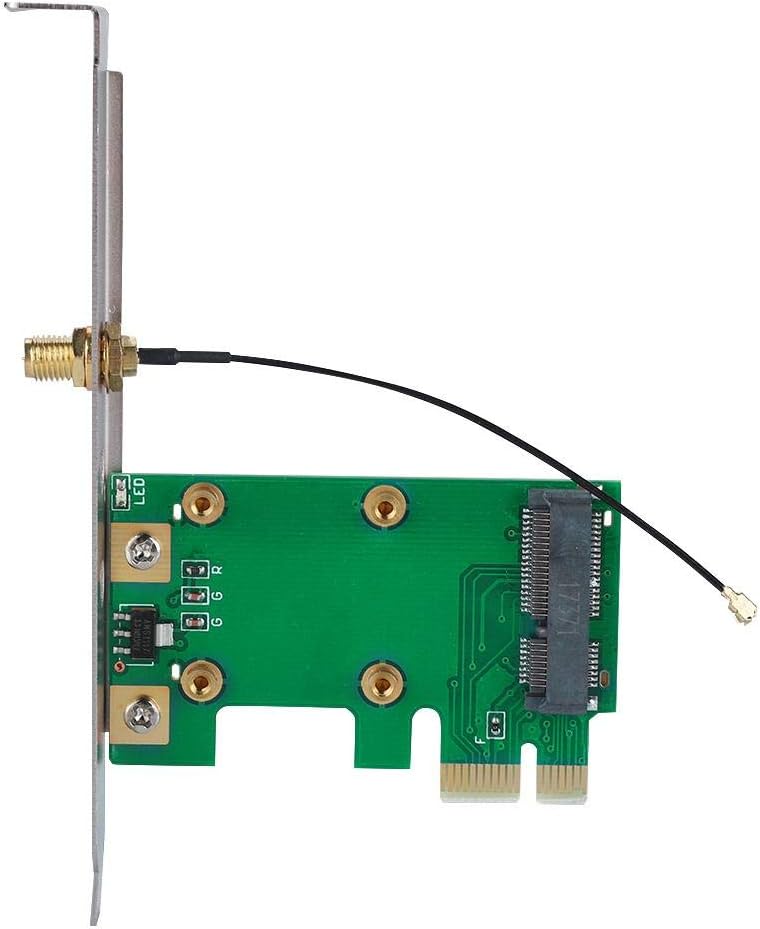 PCI Express - Mini PCI Expressカードアダプター ワイヤレスネットワークイーサネット 【開ける】 LA