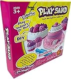 Dynamic Play Sand Art Arts and Crafts for Kids Colored Sand Magic Sand Multi Color Combo Kit Play Sand with Castle Molds Containers | Stress Relief Toys for Kids and Adults | Party Favors