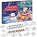 Wishstar Calendario dell'Avvento 2021, 25pcs Rompicapo in Metallo, Calendario del Conto alla Rovescia di Natale, Giochi Rompicapo per Bambini Sorpresa Regalo di Natale per Bambini e Adulti