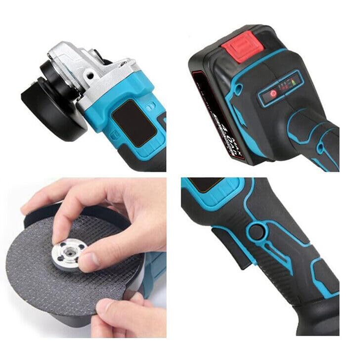Kit Completo Professionale 3 in 1 Trapano Tassellatore Avvitatore ad Impulsi Smerigliatrice a Batteria 700W Due Batterie 4000 mAh Valigetta