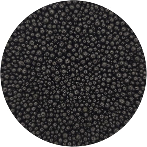 NCS Black Nonpareils Edible Sprinkles – Cupcake, Cake & Cookie Decorations, 7 oz