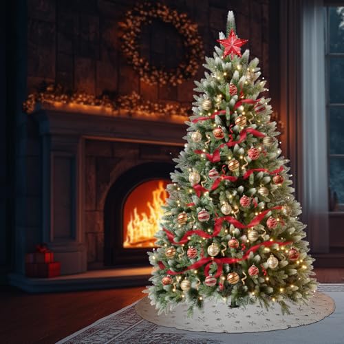 Soontrans Pre-lit Weihnachtsbaum mit Beleuchtung Wija Künstlicher...