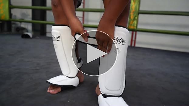 Amazon.com : Fairtex SPK9 Youth Shin Guards PU Leather
