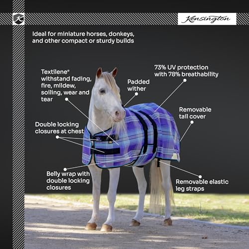 Image of Kensington Protective Products TEXTILENE Miniature Horse Fly Sheet, Merlot, 50-in