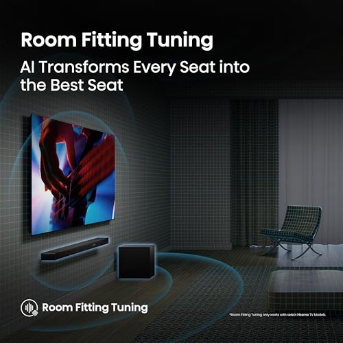 Hisense 50" 50E78QTUK PRO 144Hz QLED Smart AI TV AX3120Q, 3.1.2 CH Soundbar, 2 up-firing speakers - Image 6