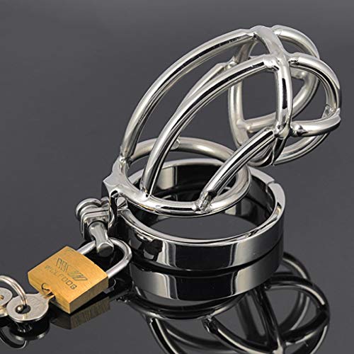 LIKEFLY Men's Chǎstīty Device Metal Cb Chǎstīty Device Alternative Stimulation Dog Slave JJ