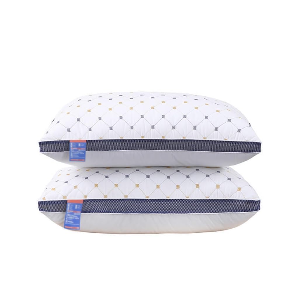 Oreiller de protection du cou en velours de plumes pour lit simple lit une personne couette blanc