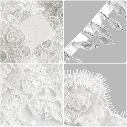 Image of Charmian Women's Steampunk Victorian Chain Shoulder Wrap Cape Collar Choker | Floral Lace, Stand Collar, Velcro Closure