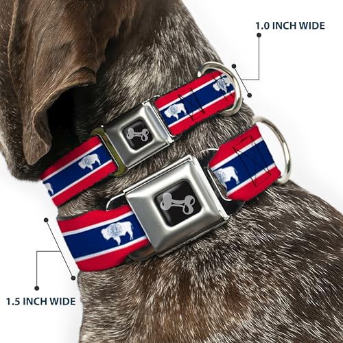 Collier pour chien Buckle Down Wyoming réglable 16-58,4 cm format large - 3