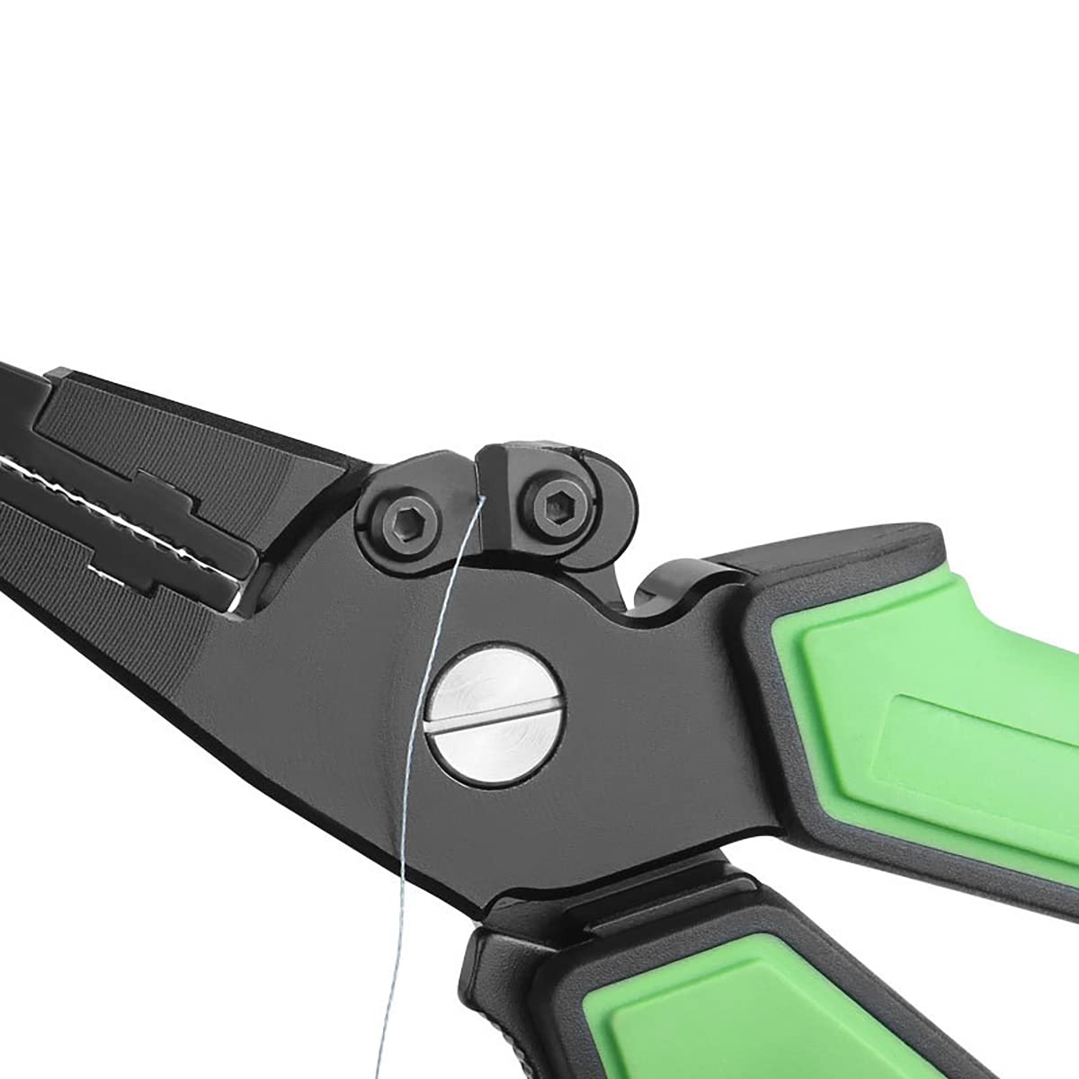 Set di 3 pinze da pesca portatili, in acciaio inox e alluminio, con bilancia e cordino, 15 kg