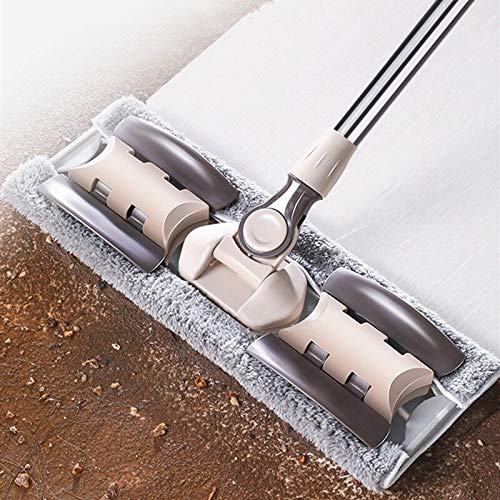 Balai plat microfbre rotatif avec seau pour nettoyage quotidien - 5