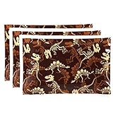 Bentology - Reuseable Ice Pack for Lunch Boxes (3 Pack) - (6' x 4.5') (Fossils)