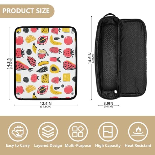 Bolsa de viaje con diseño moderno de mármol para herramientas de cabello, resistente al calor, para planchas, rizadores y accesorios de cuidado capilar, organizador portátil miniatura 4