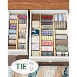 kiplant Kitchen Drawer Dividers - Adjustable Drawer Organizer for Clothes, Kitchen, Closet & Office - 8 Pack with Inserts, 18-22.6 Inches, Non-Slip Silicone Ends - Image 6