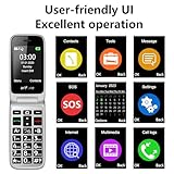 artfone G6 Pro 4G Unlocked Basic Mobile Phone for Seniors丨SOS Button丨Flip Phone丨SIM Free Big Button Senior Mobile Phone丨Dual Display丨 Speed Dial丨USB-C丨Charging Dock丨FM Radio丨Torch丨1300mAh Battery-Grey - Image 7