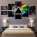 Olydmsky Cuadros dormitorios modernos,Pintura mural Arte de la pared para la vida, Pink Floyd banda de inyección de tinta pintura equipo de inyección de tinta pintura pintura decorativa base