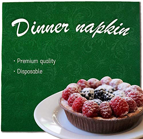 【100 pack】AIRE Cloth Napkins Colored Disposable Linen Feel Cloth Like Hand Towels Table Decorations for Thanksgiving Christmas Wedding Birthday Dinner Parties, 16\" X 16\" In