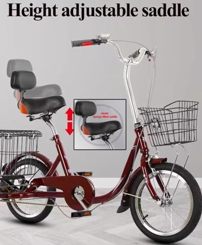 Triciclo para Adultos 16 Pulgadas con Canasta miniatura 5