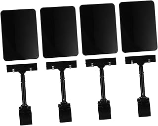 8 Pcs Supermarket Advertising Folder Label Rack Rotating Display Stand Swivel Clips Plastic Tags Blackboard Tags Clips Holder Stand Plastic Hangers Basket Food Abs Adjustable