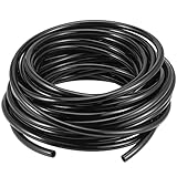 PU Polyurethane Tube, SEHOI 65.5 FT x 1/2 Inch OD Pneumatic Tubing Pipe,12mm Black PU Line Hose Tube, Pneumatic Air Line for Air Compressor Fitting, Fluid Transfer, Air Brake System