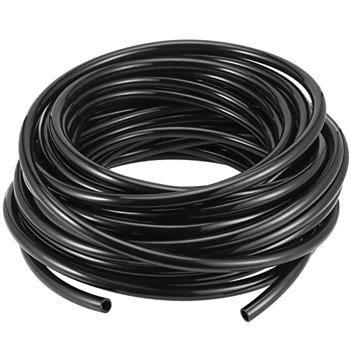 PU Polyurethane Tube, SEHOI 65.5 FT x 1/2 Inch OD Pneumatic Tubing Pipe,12mm Black PU Line Hose Tube, Pneumatic Air Line for Air Compressor Fitting, Fluid Transfer, Air Brake System