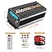 JARXIOKE 4000 Watt Power Inverter 12V DC to 110V 120V Converter for Family RV Off Grid Solar System Car with Type-C Ports 3 AC Power Outlets Dual USB Ports LCD Display Wireless Remote Control
