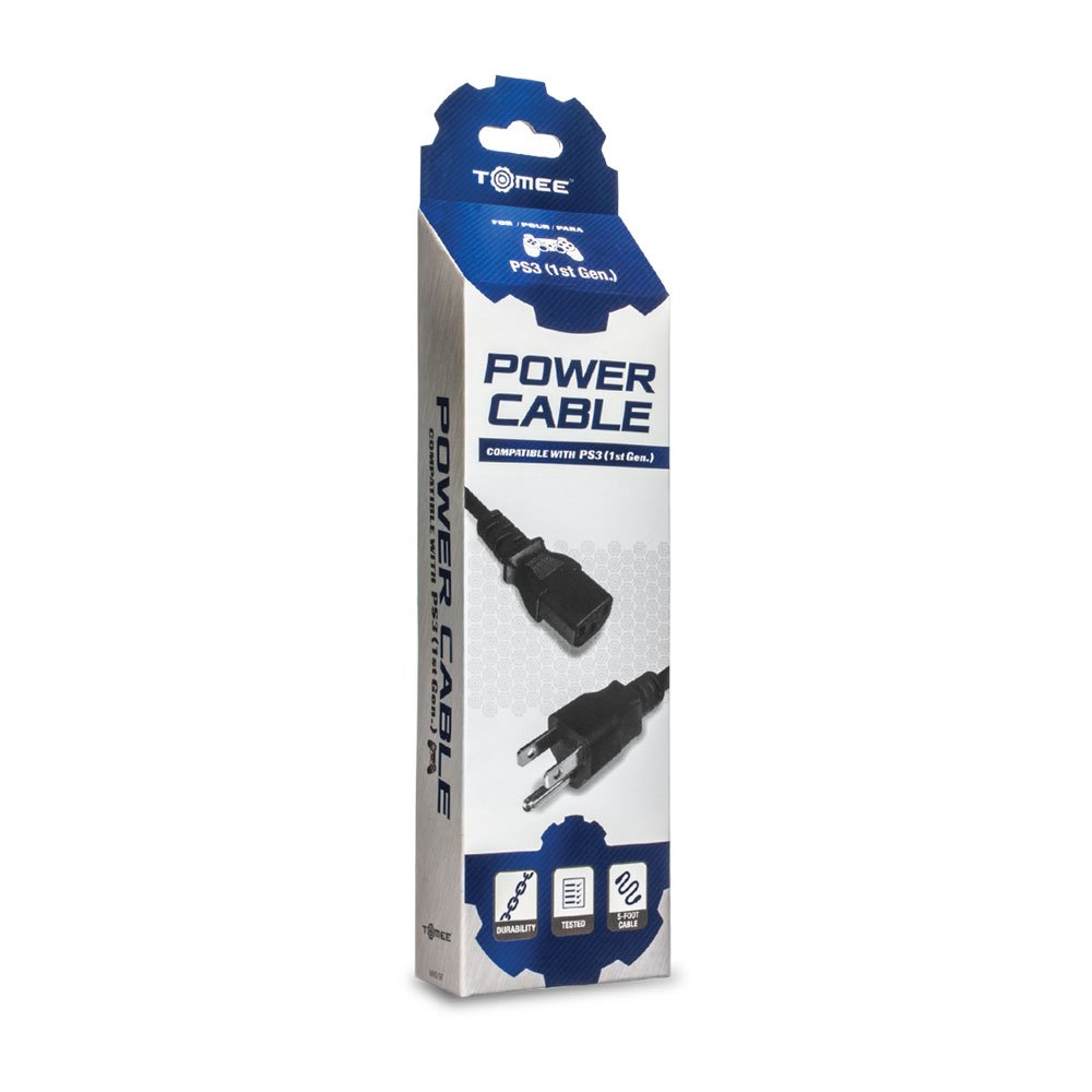 Tomee Stromkabel für PS3 / Xbox 360 / PC, 3-Zinken