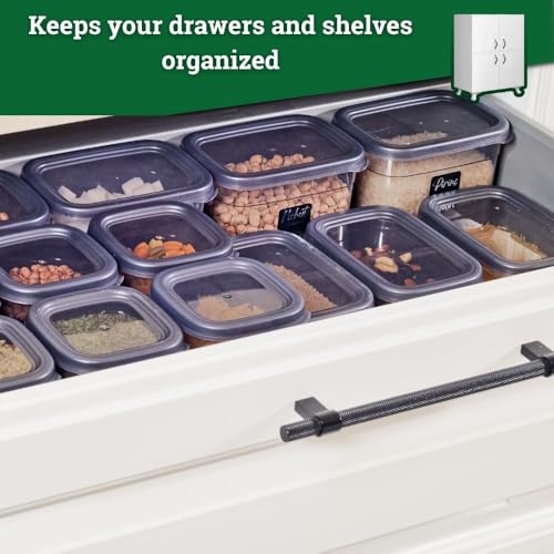 12-Piece BPA-Free Airtight Food Storage Containers with Lids and Labels