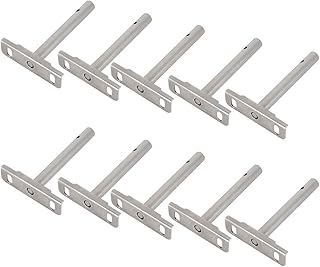 10Pcs Floating Shelf Brackets, Concealed Bookshelf Shelf Support Brackets Wall Bookshelf Wood Furniture Connector for Wall Shelving Bracket