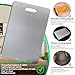 Titanium Cutting Boards for Kitchen [Set of 3], Double Sided Pure Titanium Cutting Board | Easy to Clean | Dishwasher Safe | Food-Grade Raw & Cooked Foods or Outdoor Camping Chopping Board