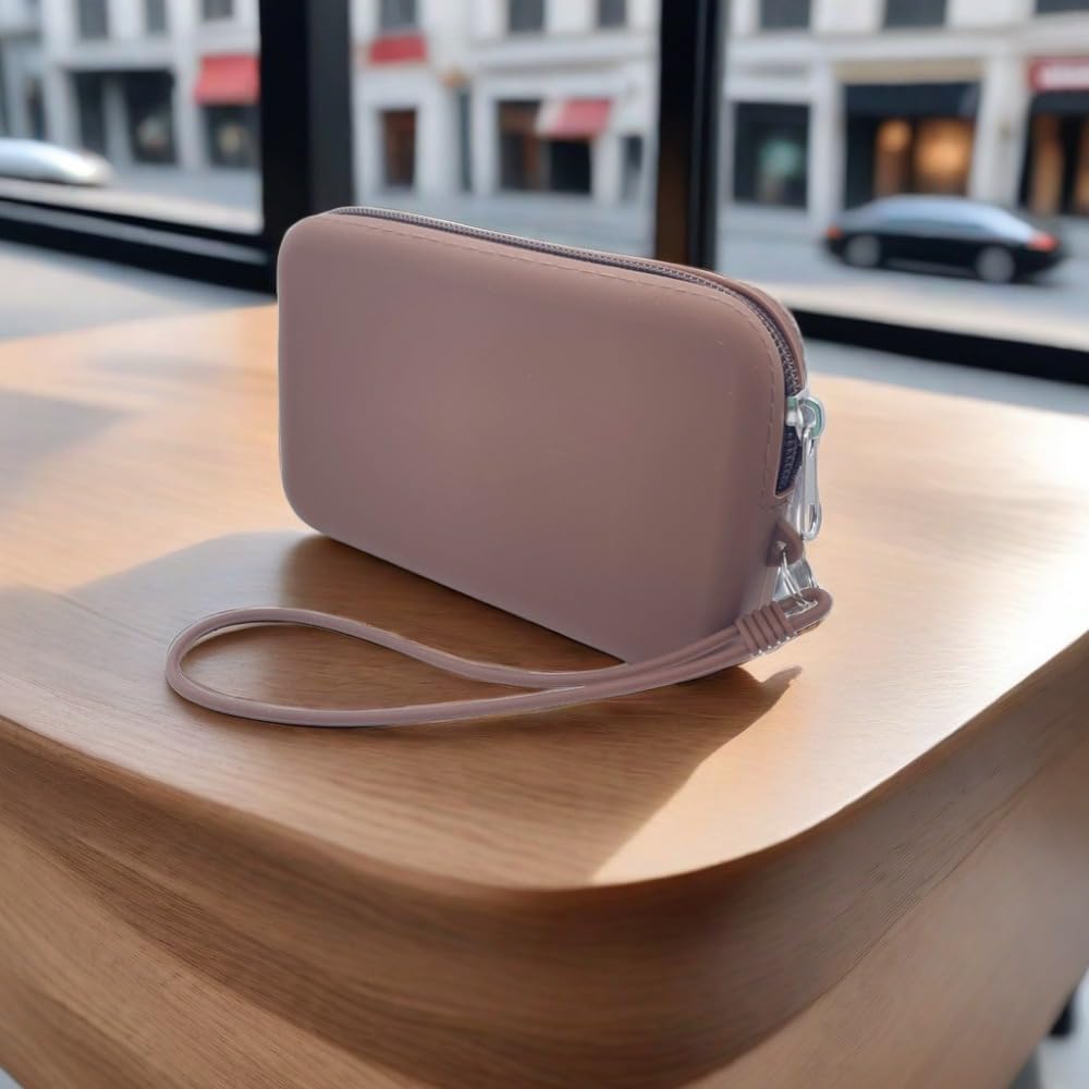 Neceser Rectangular para Maquillaje, Monedero pequeño para Mujer.