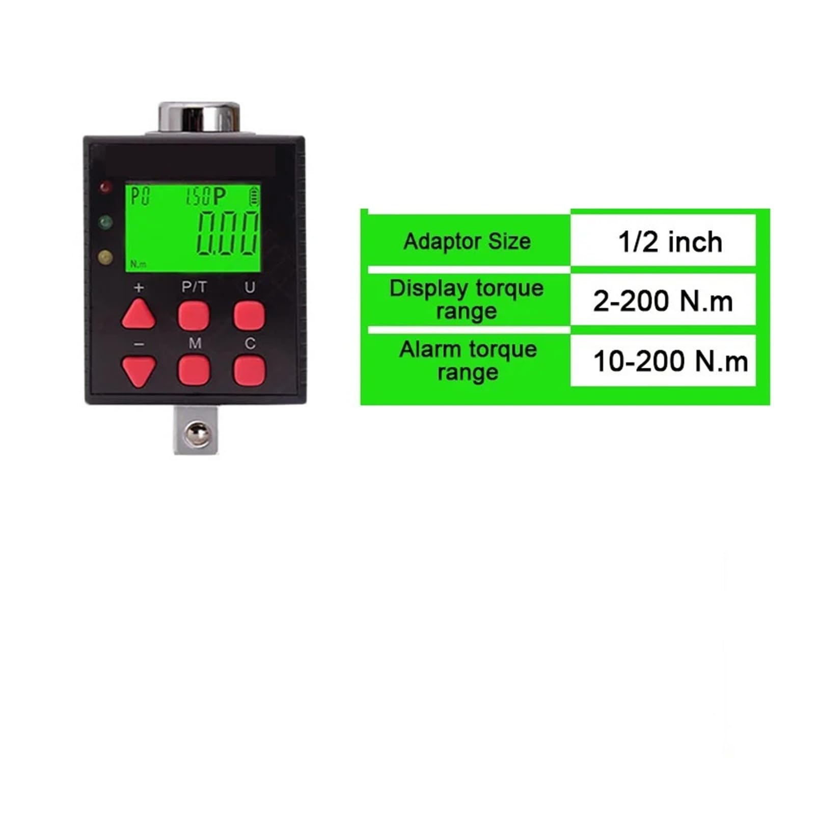 Wysokiej precyzji cyfrowy miernik momentu obrotowego Regulowany adapter miernika Profesjonalny elektroniczny, Kalibrowana dokładność