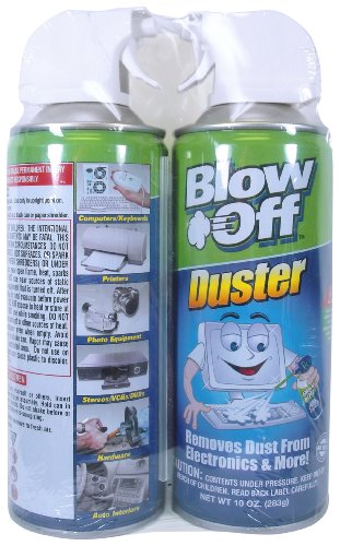 Blow Off 2232 152A Air Duster (Pack of 2) - 10 oz.