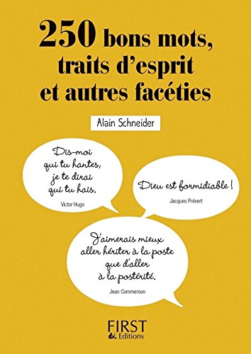 Petit Livre - 250 bons mots, traits d'esprit et autres facéties (Le petit livre) livre En ligne