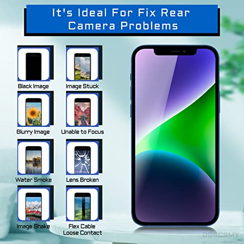 Image of for iPhone 12 Back Camera Replacement Module 12MP Main Rear Lens Parts iPhone12 6.1 inch with Ultra Wide Lens OIS HDR Photos 4K Video Flex Cable Fix Repair Assembled Tools Kit for A2172 A2402 A2403 A2404