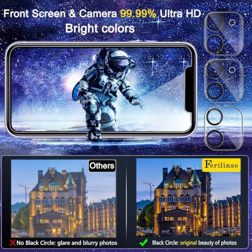 Image of Ferilinso Screen Protector for iPhone 11, Tempered Glass, Case Friendly