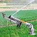 Impact Water Sprinkler for Farms Orchards, Metal Farm Lawn Sprinkler Spray Gun, 360 Rotary Large Area Watering Spray