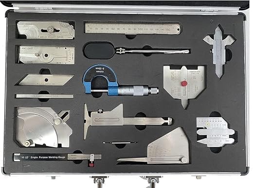 Welding Inspection Ruler Stainless Steel Inspection Ruler 13 Pieces Combo Set Welding Measure Gauge