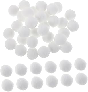 ERINGOGO 200pcs Soft Polyester Puff Balls for DIY Projects Creative Arts Decoration High Elasticity Easy to Use for School Activities Creative Development