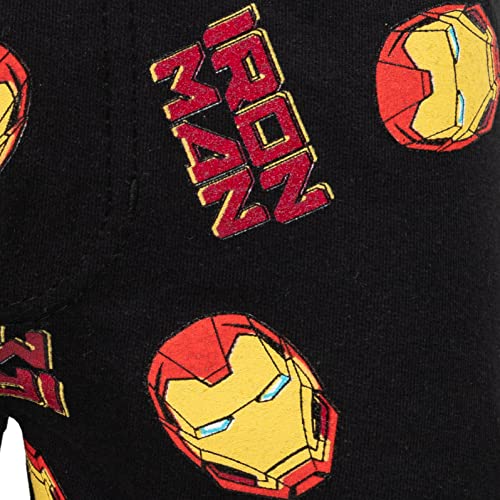 Marvel Avengers Iron Man Little Boys Graphic T-Shirt And French Terry Shorts Outfit Set Red/Black 6 #TOP6