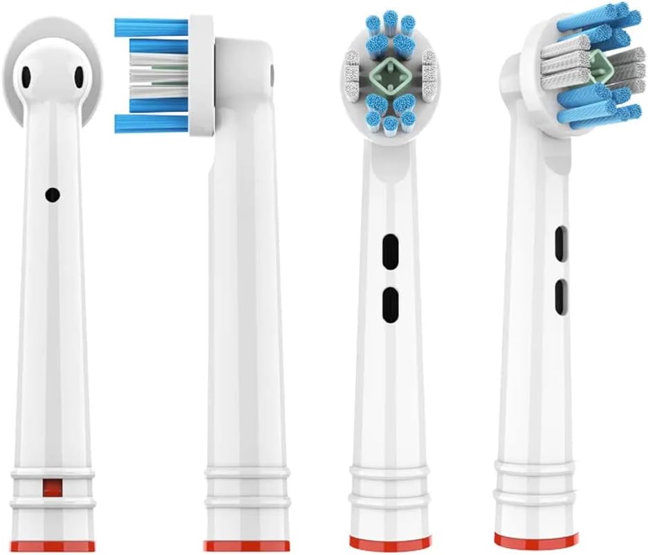 Сменные щетки Seven Fox Brown Oral B, совместимые с Braun Oral B, 4 шт., Отбеливающая щетка для ухода за пятнами (EB18-P), фото 2