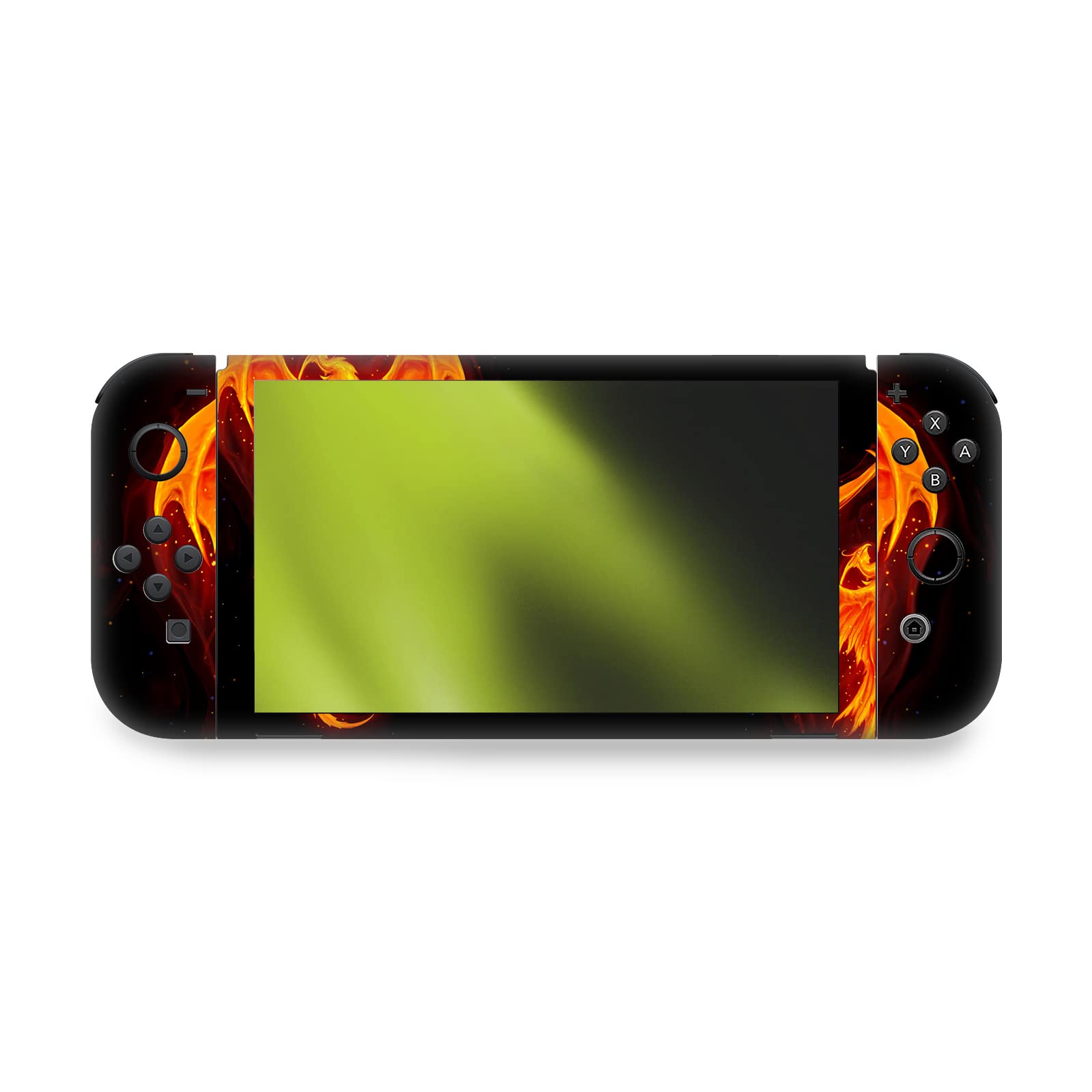 Head Case Designs sous Licence Officielle Christos Karapanos Dragon Phénix Mix Art Vinyle Autocollant De Jeu Peau Autocollant Couverture Compatible avec Nintendo Switch OLED Bundle