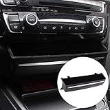 Farbe: Schwarz. DIYUCAR Car Organizer Box Aufbewahrungssteckplatz für 3 4er F30 F34 GT ABS Mittelkonsole Front Dashboard