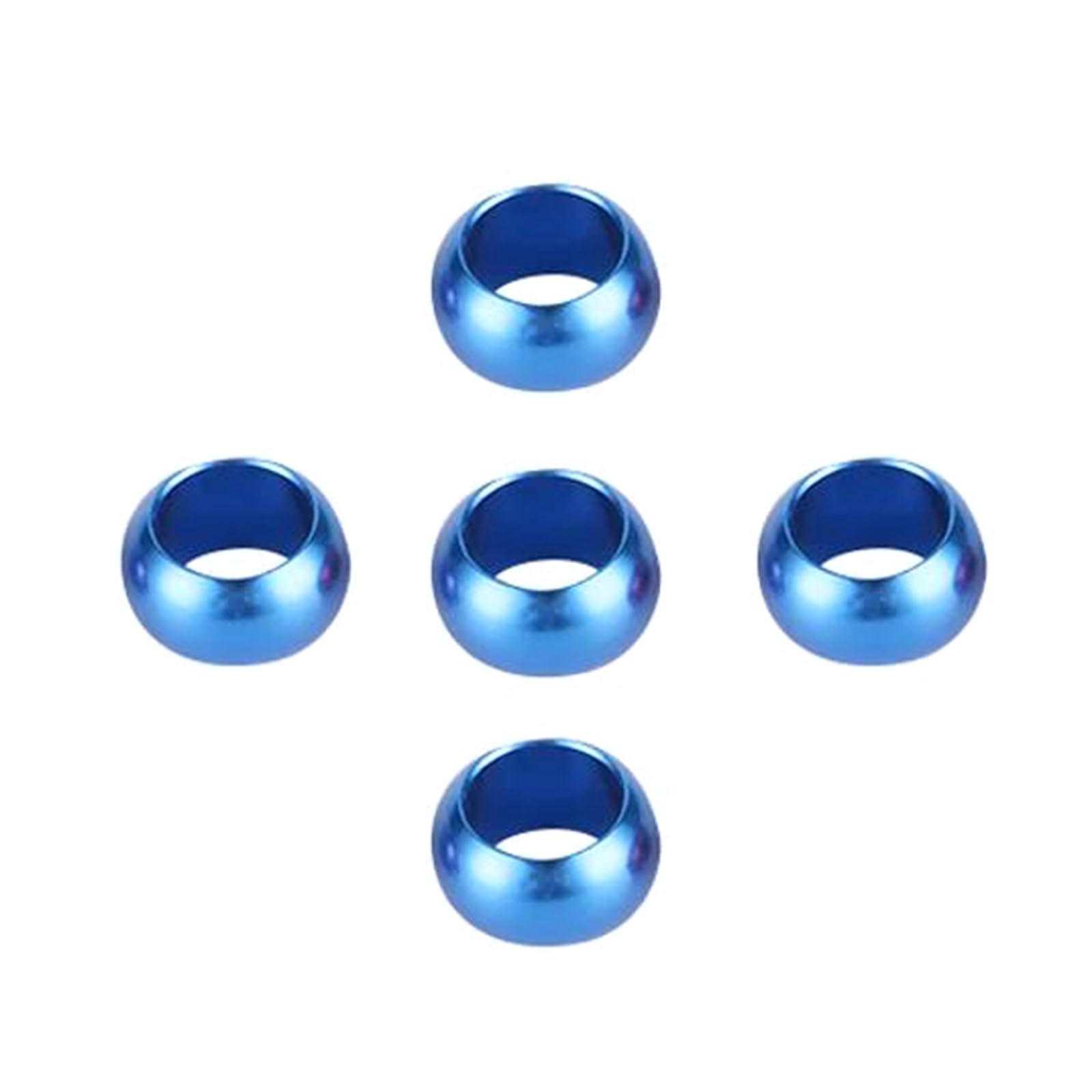 Anelli per zampe di piccioni, 20 anelli in alluminio for zampe di uccelli multicolori 8mm/10mm for l'identificazione di piccioni e pappagalli(Blue,Inner Diameter 10mm)